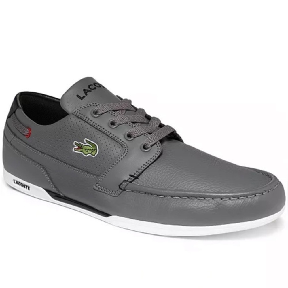 Lacoste Dreyfus leather boat shoe sneaker. Size 8.5.